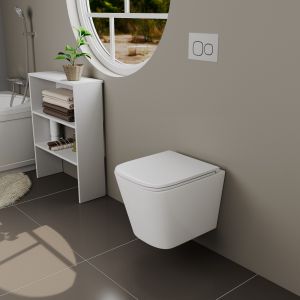Унитаз подвесной D&K Berlin DT1436516 безободковый смыв торнадо белый