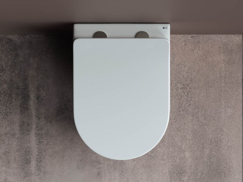 Подвесной унитаз Ceramica Nova Mia CN1805 безободковый белый Подвесной унитаз Ceramica Nova Mia CN1805 безободковый белый