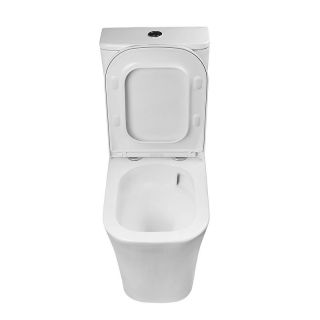 Унитаз напольный Azario Rielo AZ-2179A-UQ1 безободковый торнадо белый