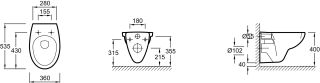 Унитаз подвесной Jacob Delafon PATIO E4187-00 Унитаз подвесной Jacob Delafon PATIO E4187-00