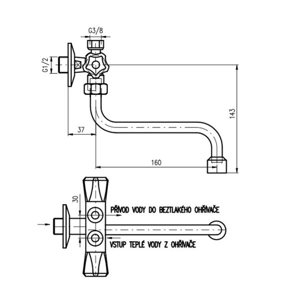 Смеситель для раковины Rav Slezak EM001/21 хром