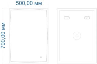 Зеркало с подсветкой и подогревом Art&Max Firenze 50x70см AM-Fir-500-700-DS-F-H Зеркало с подсветкой и подогревом Art&Max Firenze 50x70см AM-Fir-500-700-DS-F-H