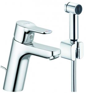 Смеситель для раковины с гигиеническим душем Kludi Pure&Easy хром 372590565