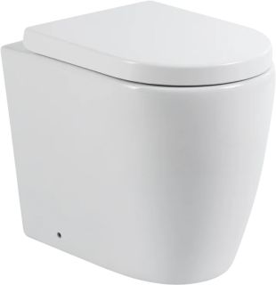 Унитаз приставной BelBagno Марина BB105CBR/BB105SC безободковый с микролифтом белый