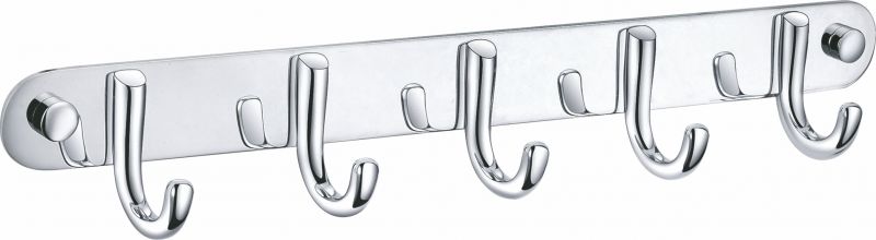 Вешалка с пятью крючками для ванной Wonzon & Woghand WW-9384-5 хром