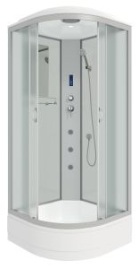 Душевая кабина Niagara NG-3302-14F с гидромассажем 100x100см серебро/матовое