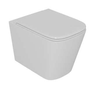 Унитаз подвесной D&K Quadro DT1516016 безободковый белый Унитаз подвесной D&K Quadro DT1516016 безободковый белый