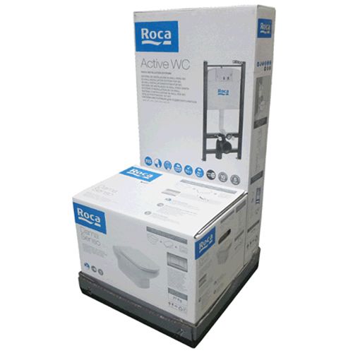 Комплект Roca Dama senso 893104680 подвесной унитаз, инсталляция, сиденье