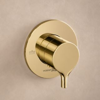 Переключатель на 2 выхода WasserKRAFT Rhein 99DVR2PG золото