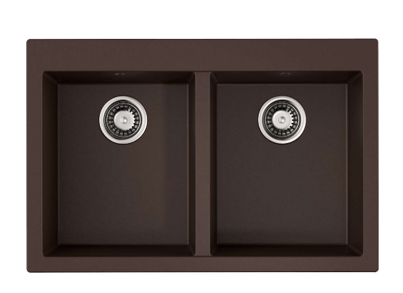 Мойка кухонная Omoikiri Bosen 80-2-DC тёмный шоколад Мойка кухонная Omoikiri Bosen 80-2-DC тёмный шоколад