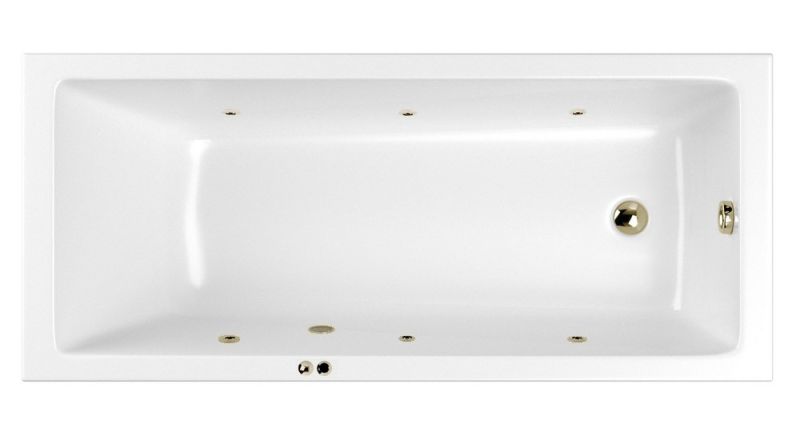 Гидромассажная ванна Whitecross Wave Slim 0111.150070.100.SOFT.BR 150x70см Soft бронза