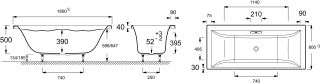 Акриловая ванна Jacob Delafon EVOK E60269RU-00 180 x 80 Акриловая ванна Jacob Delafon EVOK E60269RU-00 180 x 80