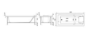 Акриловая ванна Jacob Delafon SOFA E60516RU-00 180 x 80