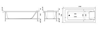 Акриловая ванна Jacob Delafon SOFA E60518RU-00 170 x 70 Акриловая ванна Jacob Delafon SOFA E60518RU-00 170 x 70