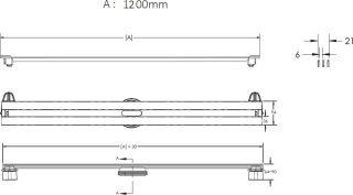 Душевой лоток Berges Wasserhaus Super Slim 090184 120 см Душевой лоток Berges Wasserhaus Super Slim 090184 120 см