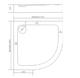 Акриловый поддон для душа Good Door Раунд R 100x100