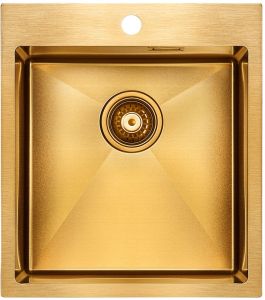 Мойка кухонная Paulmark Neckar PM804551-BG брашированное золото