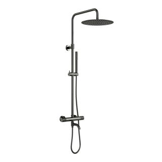 Душевая стойка WasserKRAFT Muritz Thermo 98101.116.137GR с термостатическим смесителем графит