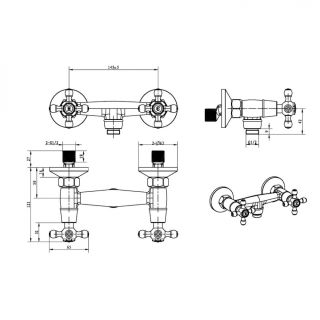 Смеситель для душа Boheme Satine хром 274-ST