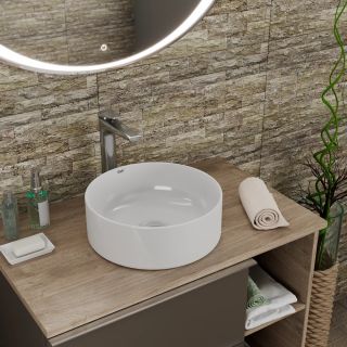Раковина накладная D&K Matrix DT1391516 35см белый Раковина накладная D&K Matrix DT1391516 35см белый