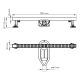 Душевой лоток WasserKRAFT Tauber 64D90BN 90 см никель