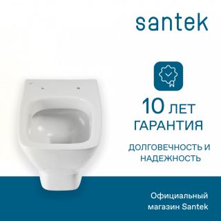 Унитаз подвесной Santek Нео 1WH302423 ободковый микролифт белый
