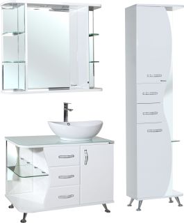 Тумба под раковину Bellezza Рио 90см правая белый 00000001448 Тумба под раковину Bellezza Рио 90см правая белый 00000001448