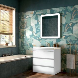 Напольная тумба под раковину Art&Max Family 75см белый глянцевый FAMILY-750-3C-PIA-BL