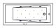 Гидромассажная ванна Whitecross Wave Slim 0111.160070.100.RELAX.CR 160x70см Relax хром