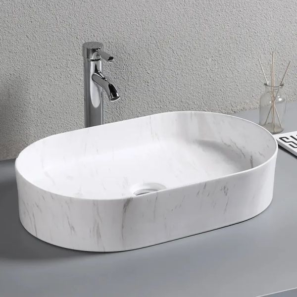 Раковина Cerutti SPA CR0055B MMW1 50см матовый белый мрамор