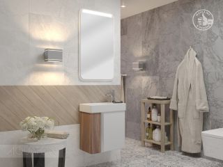 Тумба под раковину Акватон Вита 45см белый/ясень шимо 1A221401VTD70 Тумба под раковину Акватон Вита 45см белый/ясень шимо 1A221401VTD70
