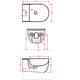 Биде Artceram THE ONE THB001 16 00 blu zaffiro*1 blu zaffiro