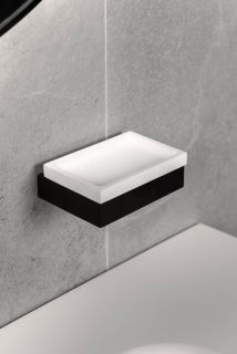 Мыльница Boheme Qubic 10723-B чёрный матовый
