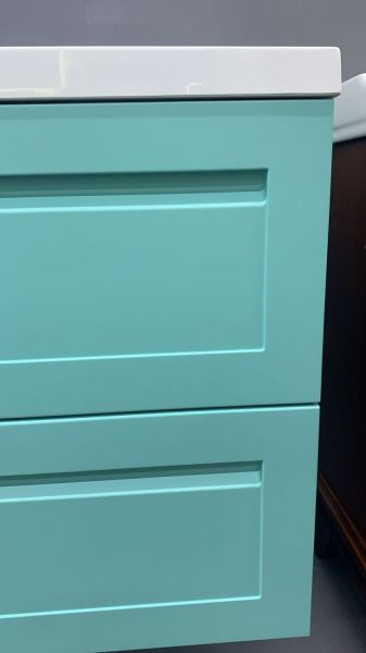 Подвесная тумба под раковину Art&Max Platino 75см светло-зелёный матовый AM-Platino-750-2C-SO-MM