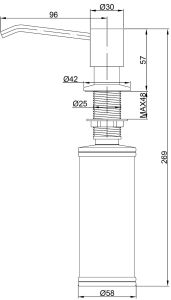 Дозатор Paulmark Rein D002-CR хром