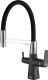 Смеситель для кухни ZORG Steel Hammer SH 818-6 BLACK CR