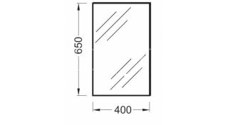 Зеркало 40 см Jacob Delafon FORMILIA EB1044-NF
