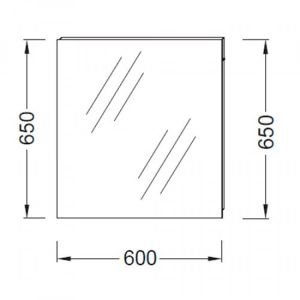 Зеркало 60 см  Jacob Delafon OLA EB1080-RU