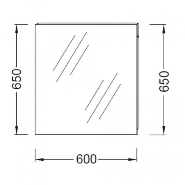 Зеркало 60 см  Jacob Delafon OLA EB1080-RU
