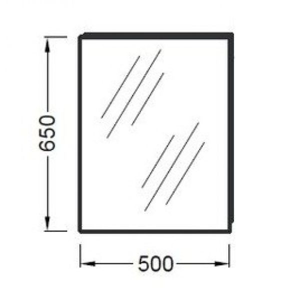 Зеркало 50 см Jacob Delafon ODEON UP EB1081-NF