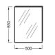 Зеркало 50 см Jacob Delafon ODEON UP EB1081-NF