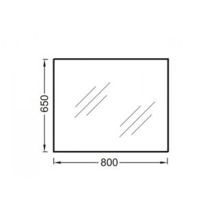 Зеркало 80 см Jacob Delafon ODEON UP EB1098-NF