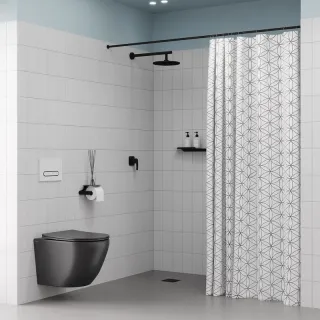 Душевой комплект IDDIS Оптима Хоум (Optima Home) OPHBL01i66 чёрный матовый