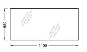 Зеркало 140 см Jacob Delafon ODEON UP EB1190-NF
