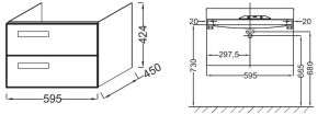 Тумба под раковину Jacob Delafon RYTHMIK EB1301-E70