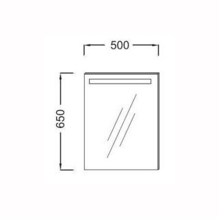 Зеркало с подсветкой 50 см PARALLEL Jacob Delafon EB1410-NF