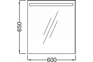 Зеркало с подсветкой 60 см PARALLEL Jacob Delafon EB1411-NF