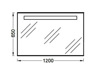 Зеркало с подсветкой и антипаром 120 см PARALLEL Jacob Delafon EB1418-NF