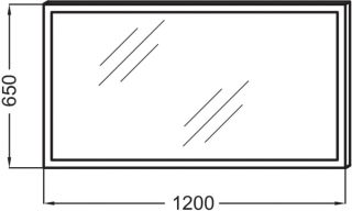 Зеркало с подсветкой 120 см PARALLEL Jacob Delafon EB1444-NF