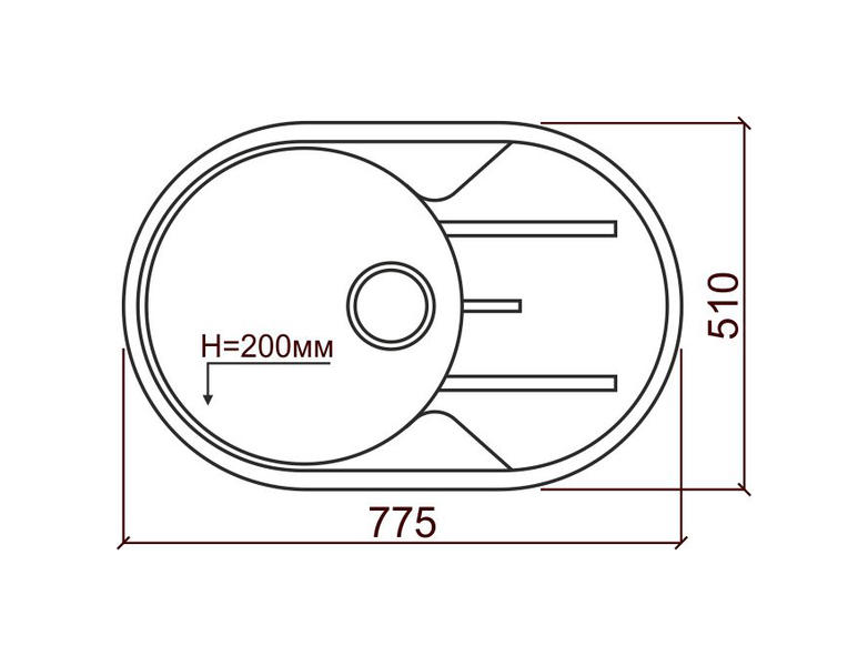 Мойка кухонная Tolero Classic R-116 серый 472922
